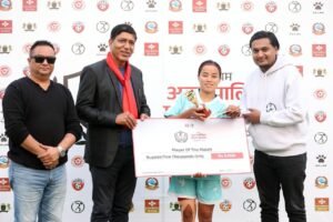 Read more about the article भद्रपुर नगरपालिका बिर्तामोडमा जारी प्रथम अन्तर पालिकास्तरीय महिला फुटबल प्रतियोगिताको सेमिफाइनलमा प्रवेश