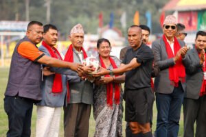 Read more about the article भद्रपुर झापा गोल्डकपको फाइनलमा आयोजक भद्रपुर ब्लेजर्स, उपाधि नजिक