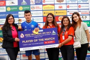 Read more about the article झापा ११ भद्रपुर झापा गोल्डकपको फाइनलमा, उपाधिका लागि भद्रपुर ब्लेजर्ससँग खेल्ने