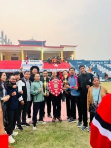 Read more about the article १५ औँ राष्ट्रपति रनिङशिल्ड एथलेटिक्स प्रतियोगिता झापामा सम्पन्न: अर्जुनधाराको उत्कृष्ट प्रदर्शन, कचनकवल स्वर्ण पदक विहिन