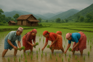 Read more about the article झापामा धान खेतीको शुरु तर किसान मल र पानीको अझै समस्याबाट मुक्त छैनन्