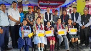 Read more about the article छात्राहरूको वर्चस्व : झापा जिल्लास्तरीय वक्तृत्वकला प्रतियोगिताका सबै उपाधि छात्राले जिते