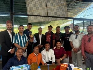 Read more about the article वीरता जेसीज र पत्रकार बीच मैत्रीपूर्ण फुटसल खेल १२-४ अन्तर 