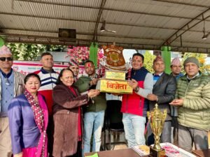 राष्ट्रपति रनिङ शिल्ड प्रतियोगितामा निदि माध्यमिक विद्यालय प्रथम 