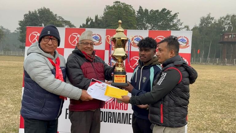 वडा स्तरीय नकआउट फुटबल प्रतियोगिताको उपाधि वडा नं. १० ले जित्यो