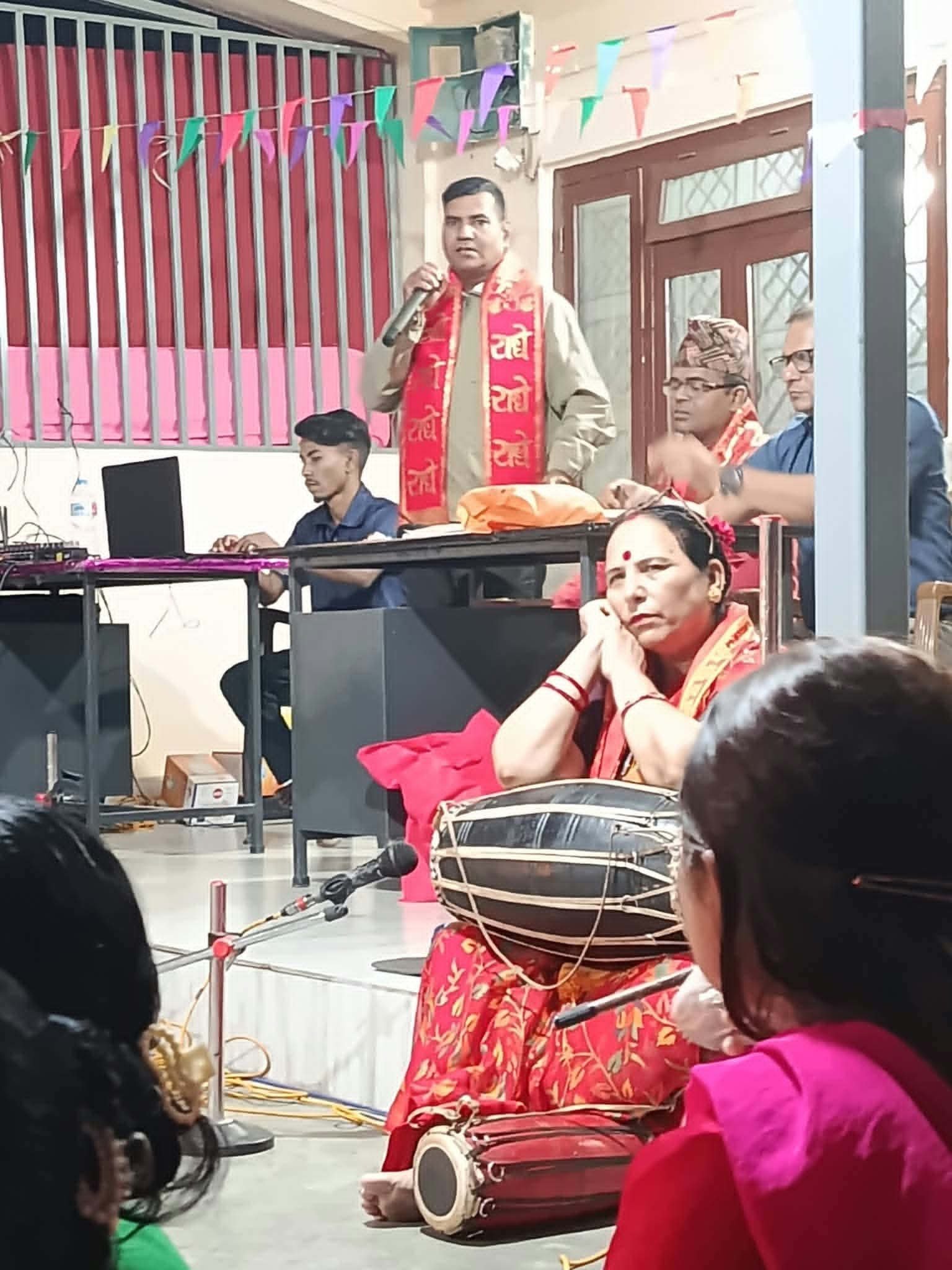 आदर्शनगर सेवा समाजको दुर्गा पूजा महोत्सवको भजन कीर्तन र सांस्कृतिक कार्यक्रम 