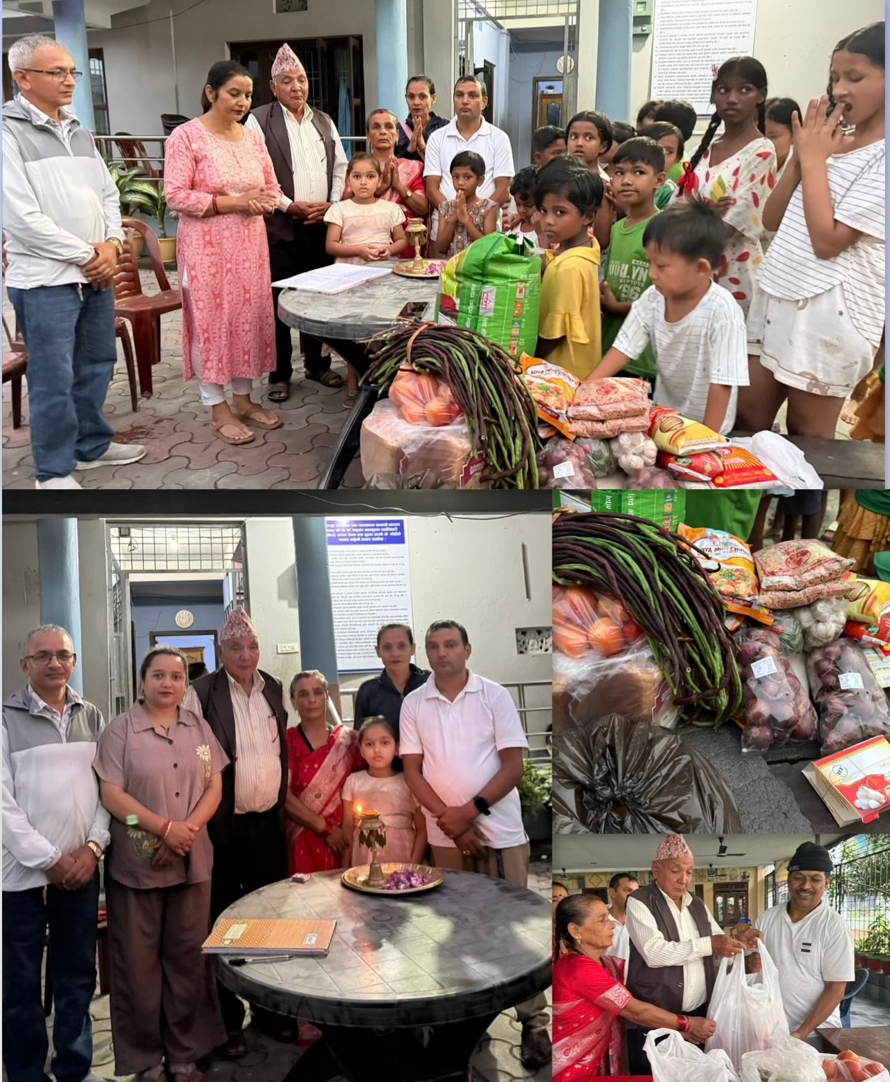 सरिताको स्मृतिमा बालग्राम र वृद्धाश्रमलाई खाद्यान्न सहयोग